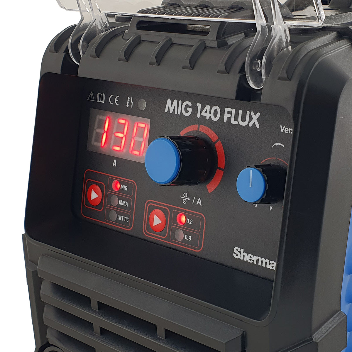 Sherman MIG 140 FLUX 3-in-1 lasapparaat 130 A – gasloos, MMA en TIG Lift