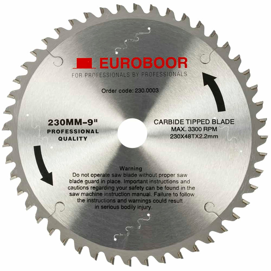 Zaagblad, TCT, D 230 mm / 9 inch, T 48.