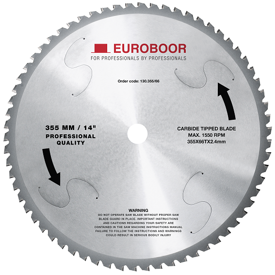 Zaagblad, D 355 mm / 14 inch, T 66. - Weldingshop