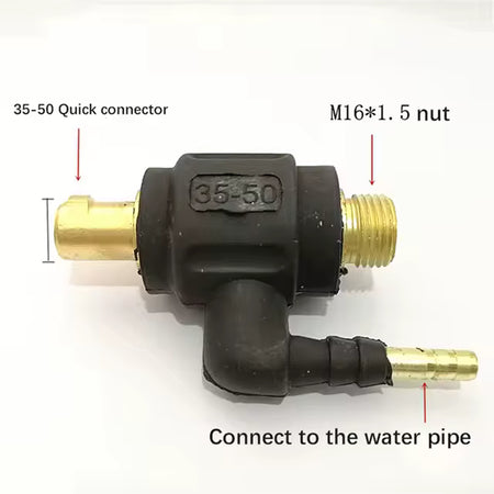 TIG adapter 9 of 13 mm naar M16x1.5 aansluiting. - Weldingshop