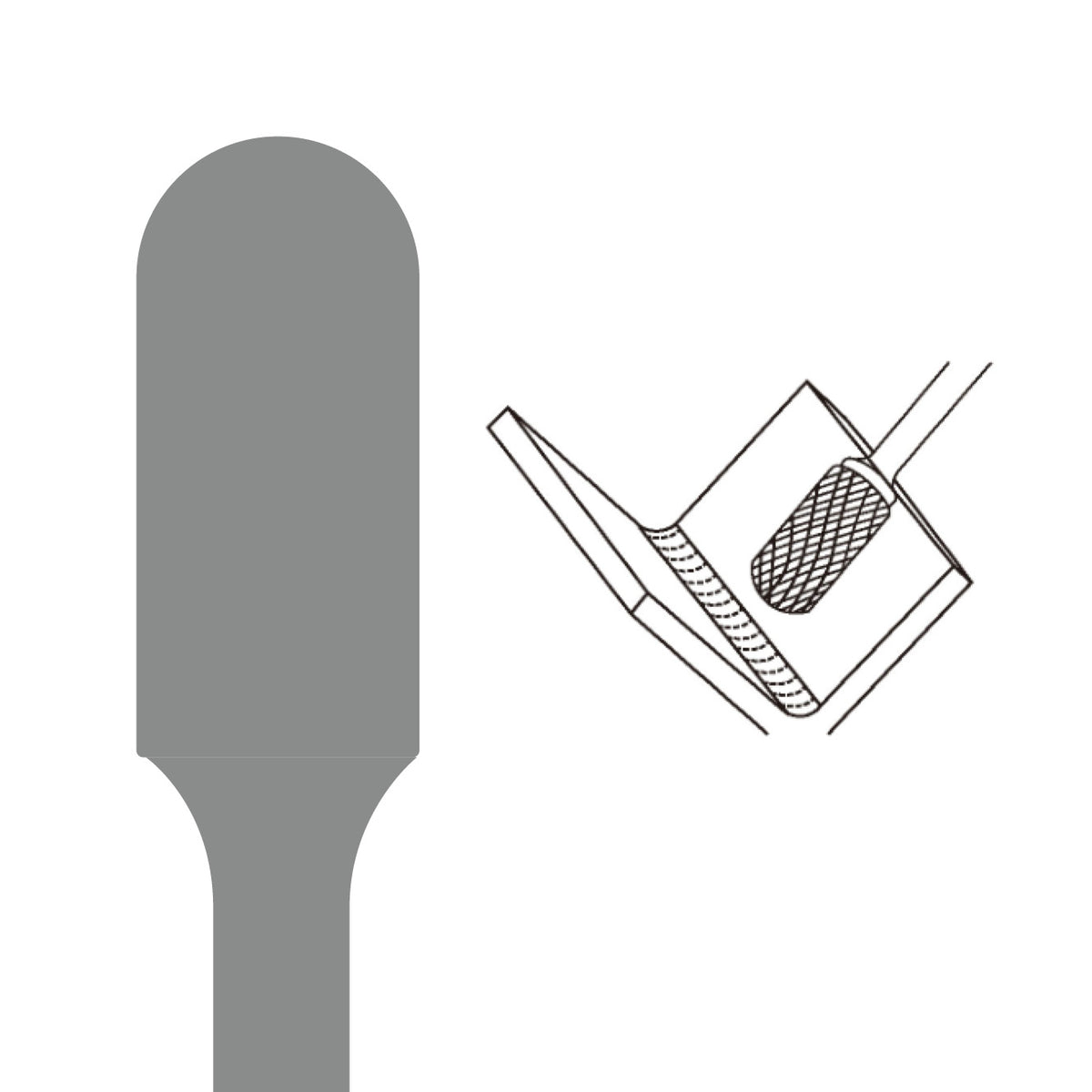 Stiftfrees, stiftfrees tandvorm Alu vertanding, model C, D 10 mm, L 20 mm. - Weldingshop