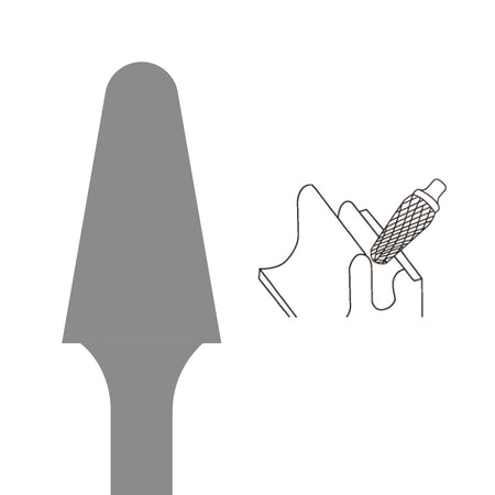 Stiftfrees, stiftfrees tandvorm Alu vertanding, model L, D 10 mm, L 25 mm. - Weldingshop