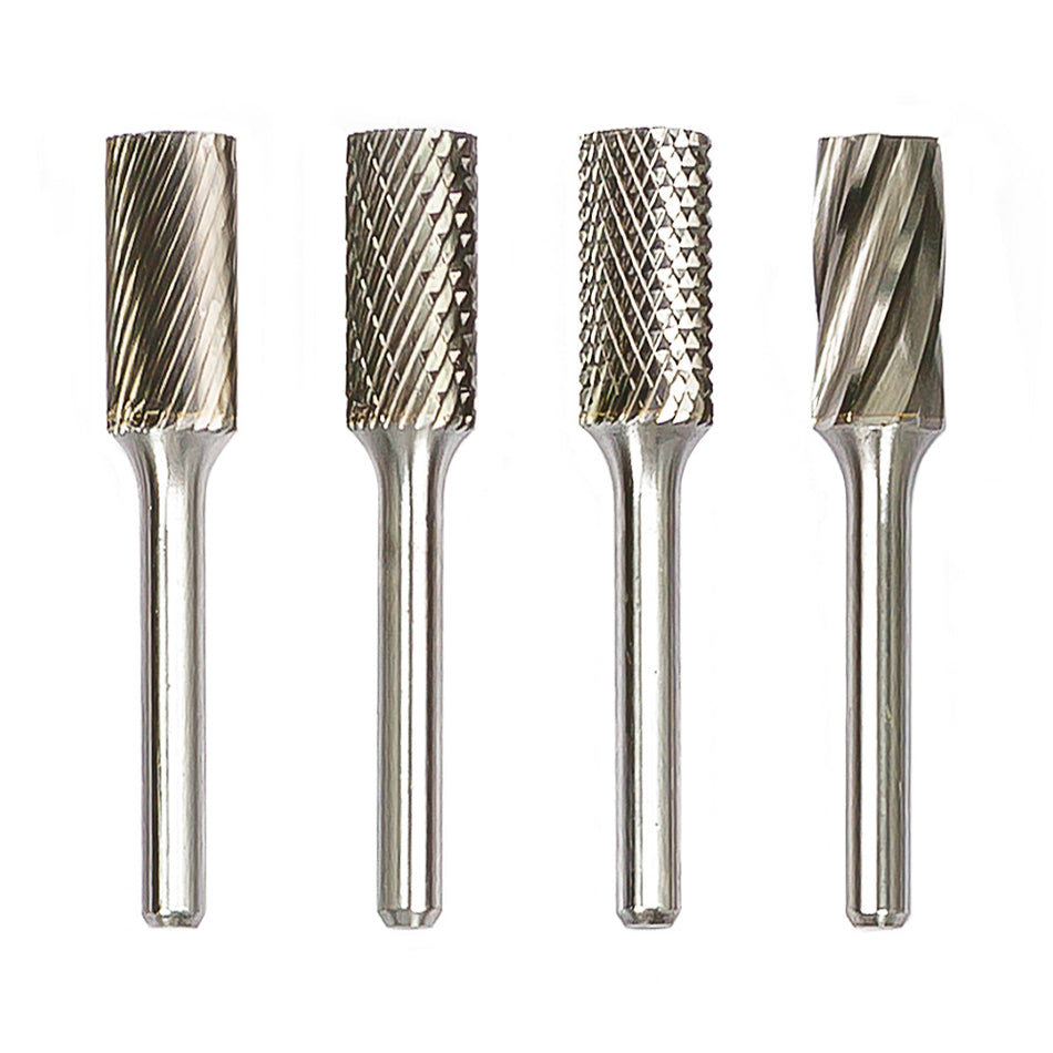 Stiftfrees, stiftfrees tandvorm Alu vertanding, model A, D 10 mm, L 20 mm.
