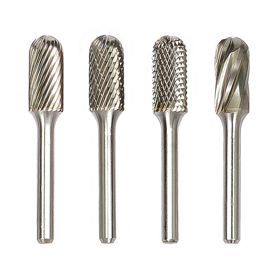 Stiftfrees, stiftfrees tandvorm Alu vertanding, model C, D 10 mm, L 20 mm.
