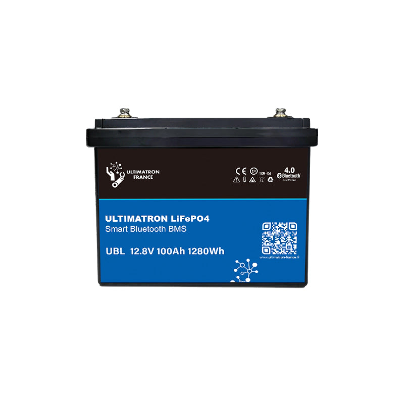 Ultimatron Lithiumbatterij 12.8V 100Ah PRO 1280Wh LiFePO4 Smart BMS Met Bluetooth