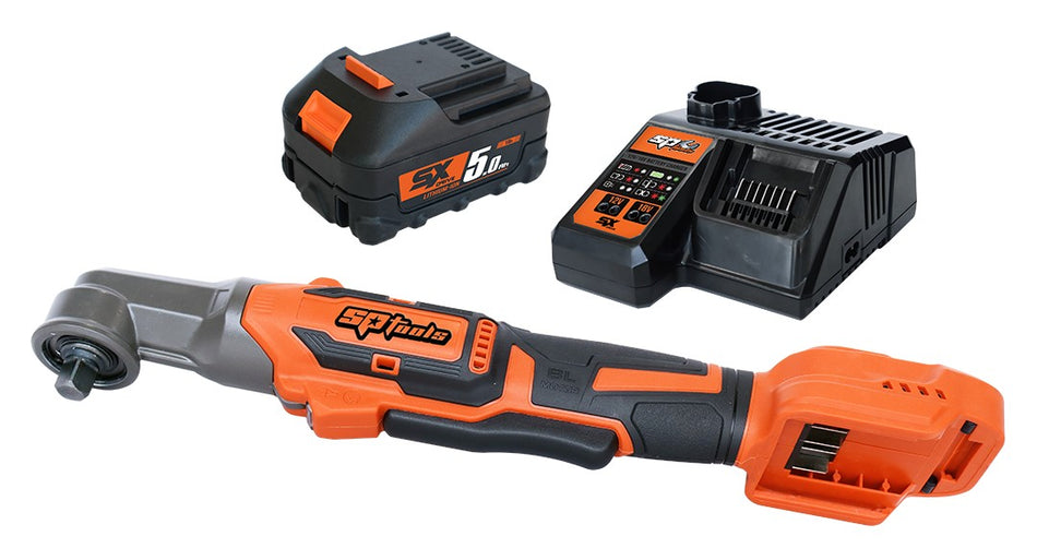 ACCU HAAKSE SLAGMOERSLEUTEL SET 18V MET 5AH ACCU EN LADER