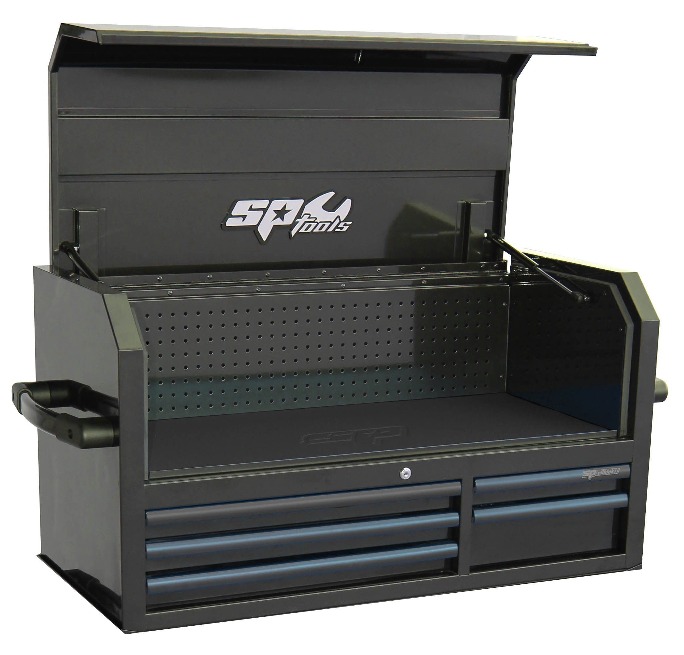 CUSTOM GEREEDSCHAPSKIST ZWART/ZWART 5 LADEN POWER HUTCH