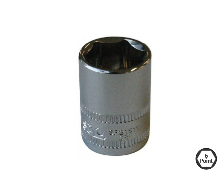 DOP 1/4”  6-KANT  4MM