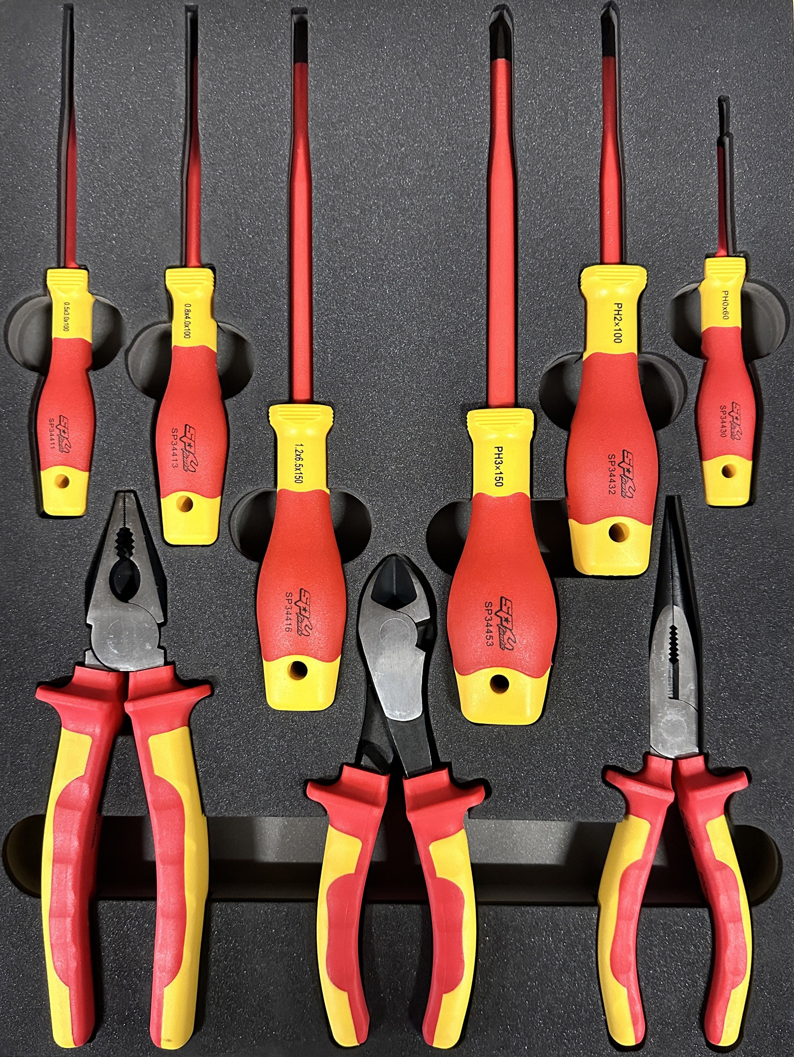 EVA FOAM INLEG MINI MET VDE TANGEN EN SCHROEVEN DRAAIERS 9 DELIG