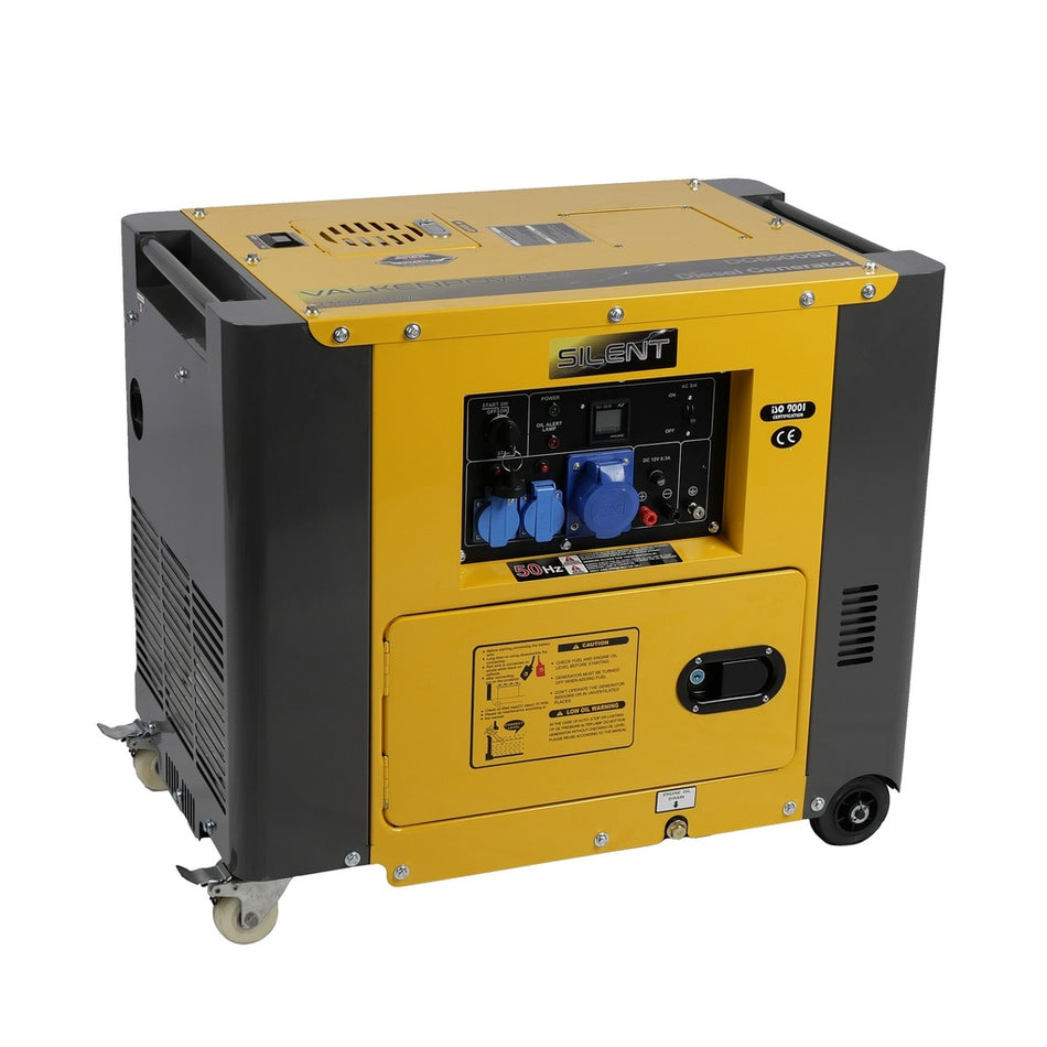 Diesel generator set geluidsgedempt 230V 5kW met ATS aansluiting