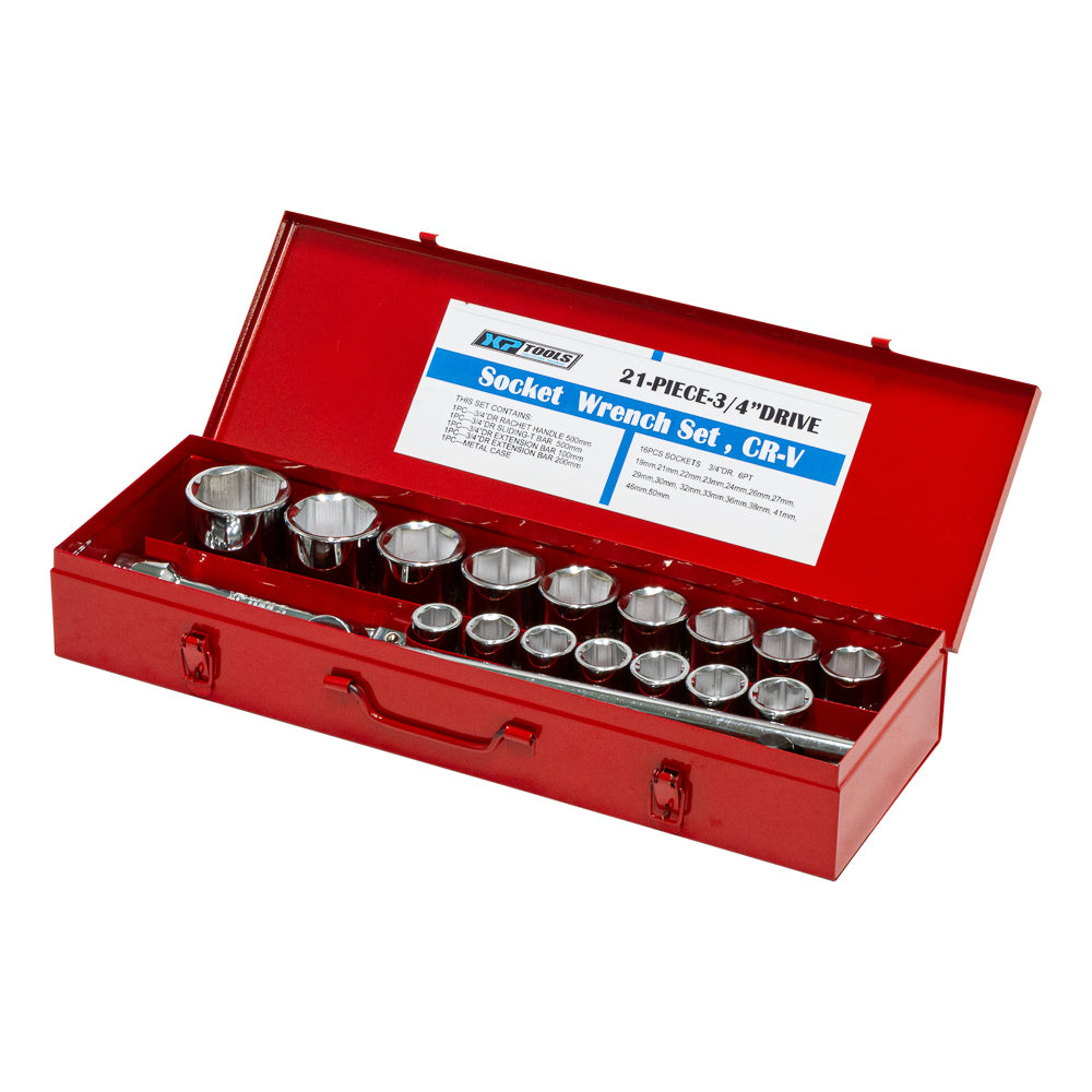 Doppendoos 21 delig metrisch - Weldingshop