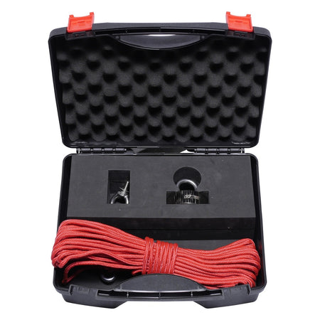 Vismagneet set 170kg inclusief touw, haak en opbergbox - Weldingshop