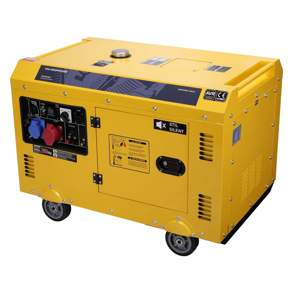 Diesel generator set geluidsgedempt 230V-400V 8kW - Weldingshop