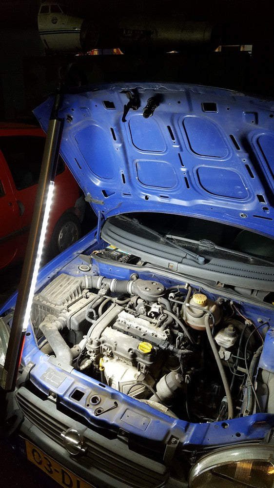 Oplaadbare motorkaplamp met werklamp - Weldingshop