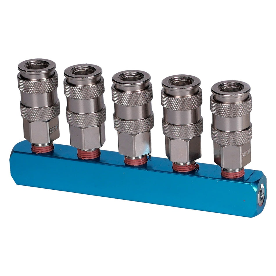 luchtverdeelblok 5-koppelingen - Weldingshop