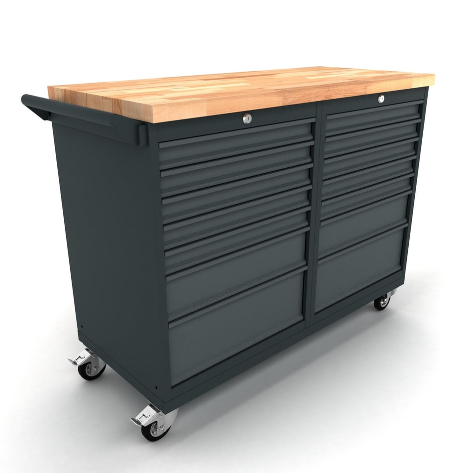 Verrijdbare werkbank 2x 5 laden kast - Weldingshop