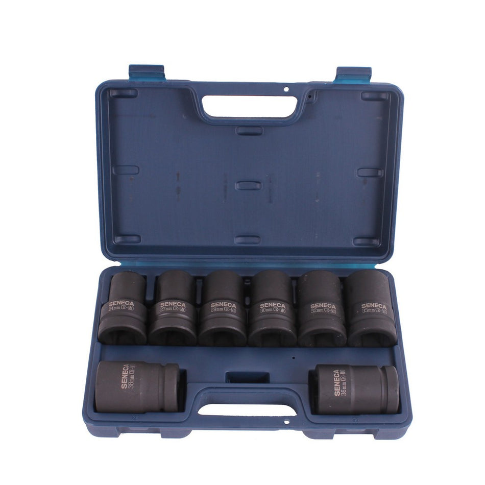 Impact doppenset lang 1'' 8 dlg - Weldingshop