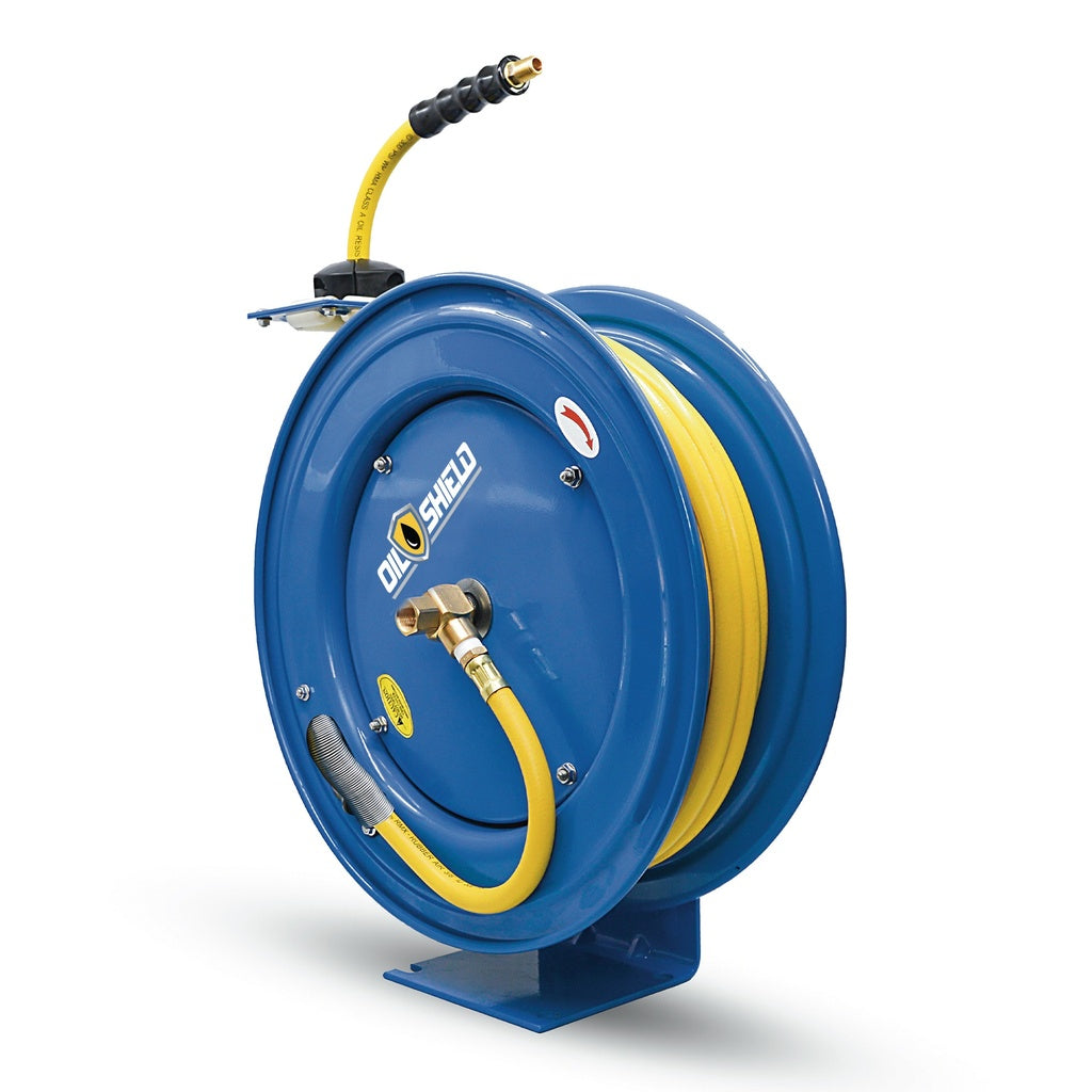 Oilshield Rubber luchtslanghaspel enkelarmig zwaar 13mm x 15mtr - Weldingshop
