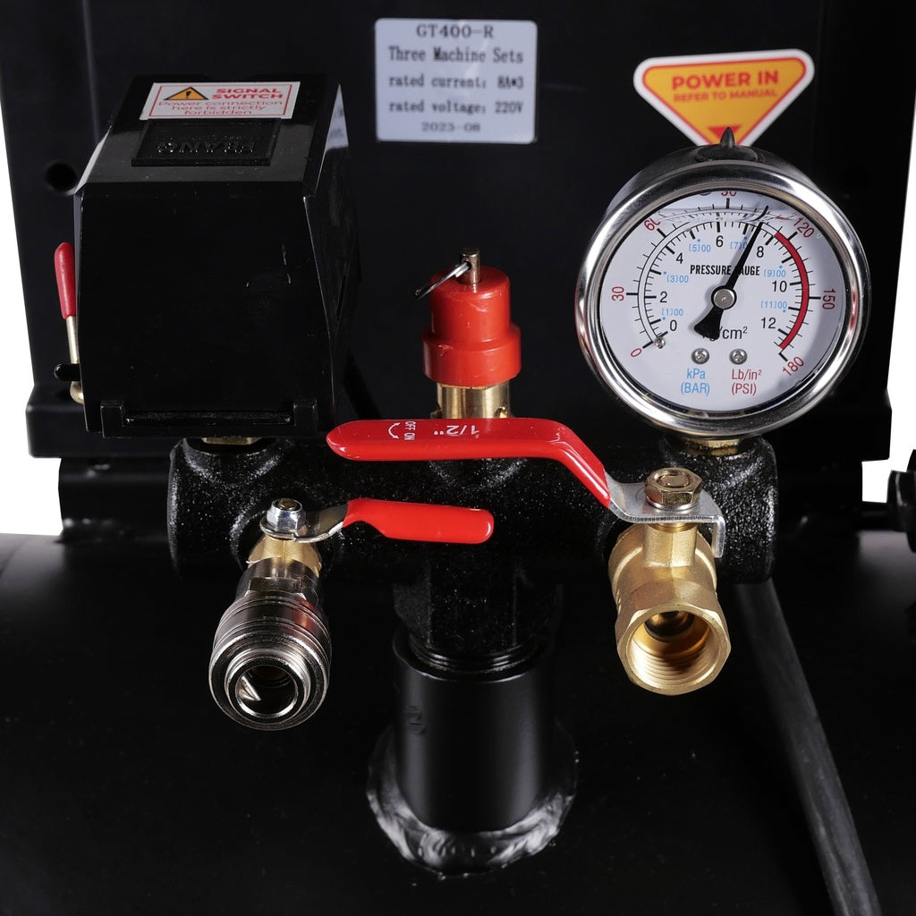 Compressor olievrij 3x1pk 100L tank 230V - Weldingshop