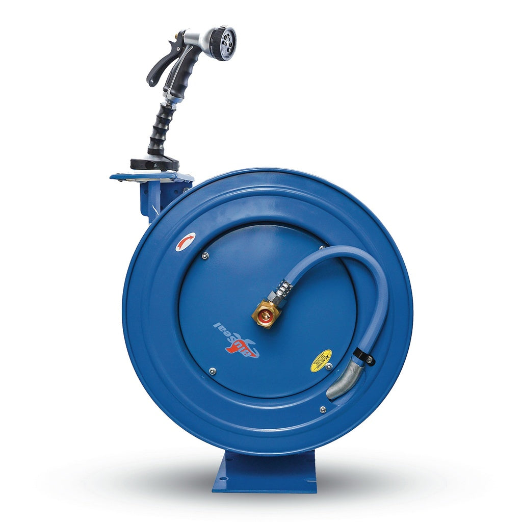 Bluseal Rubber waterslanghaspel enkelarmig 16mm x 15mtr - Weldingshop