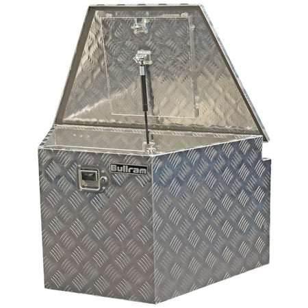 Bullram opbergkist traanplaat trapezium - Weldingshop