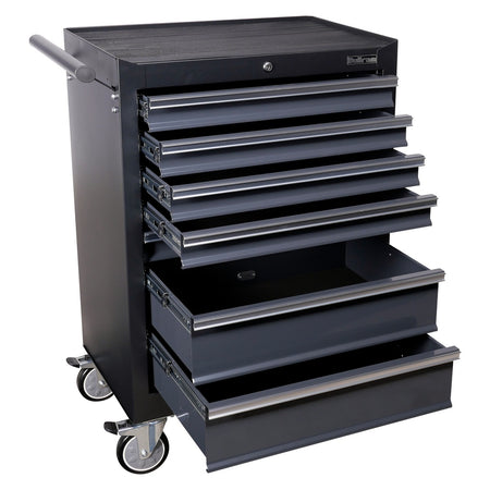 Gereedschapswagen 7 lades, kogelgelagerde geleiders & centrale vergrendeling - Weldingshop