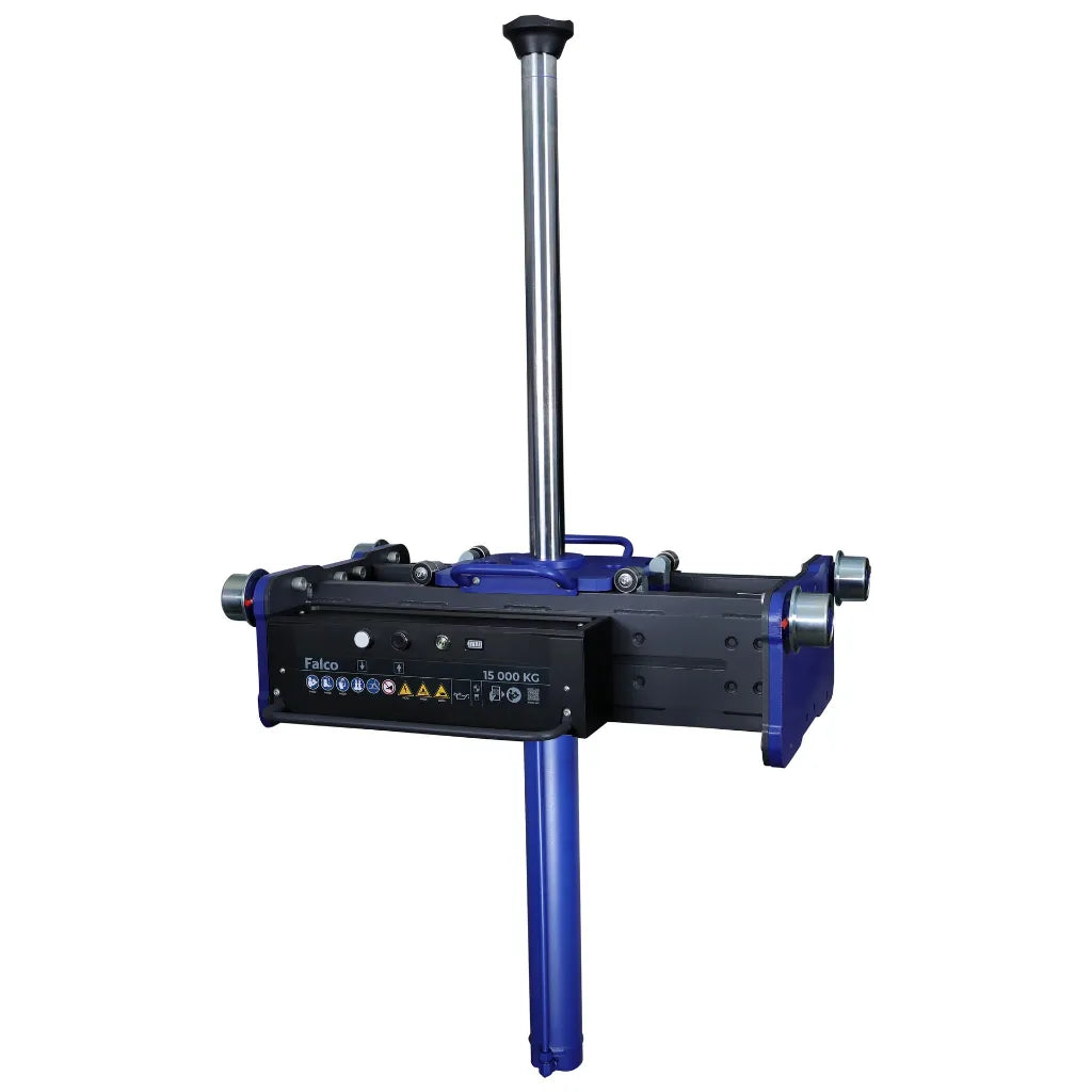 Falco accu putkrik 15 ton medium – lange cilinder incl. 2x 4 Ah accu’s en duosnellader