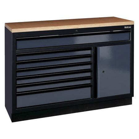 Onderkast 7 laden 1 deur met houten werkblad STARX