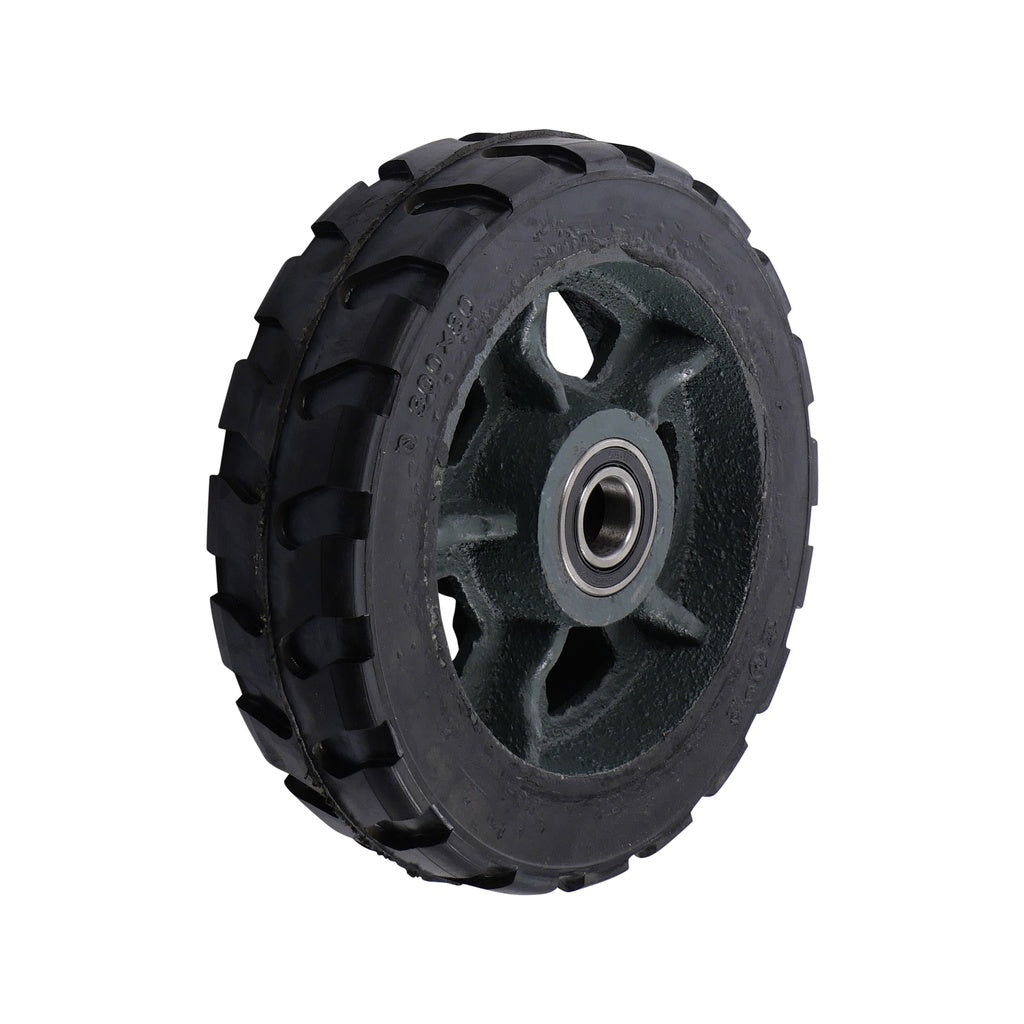 Los wiel 300 x 80mm massief rubber - Weldingshop