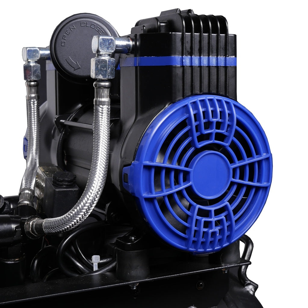 Compressor olievrij 2x1.8pk 40L tank 230V - Weldingshop