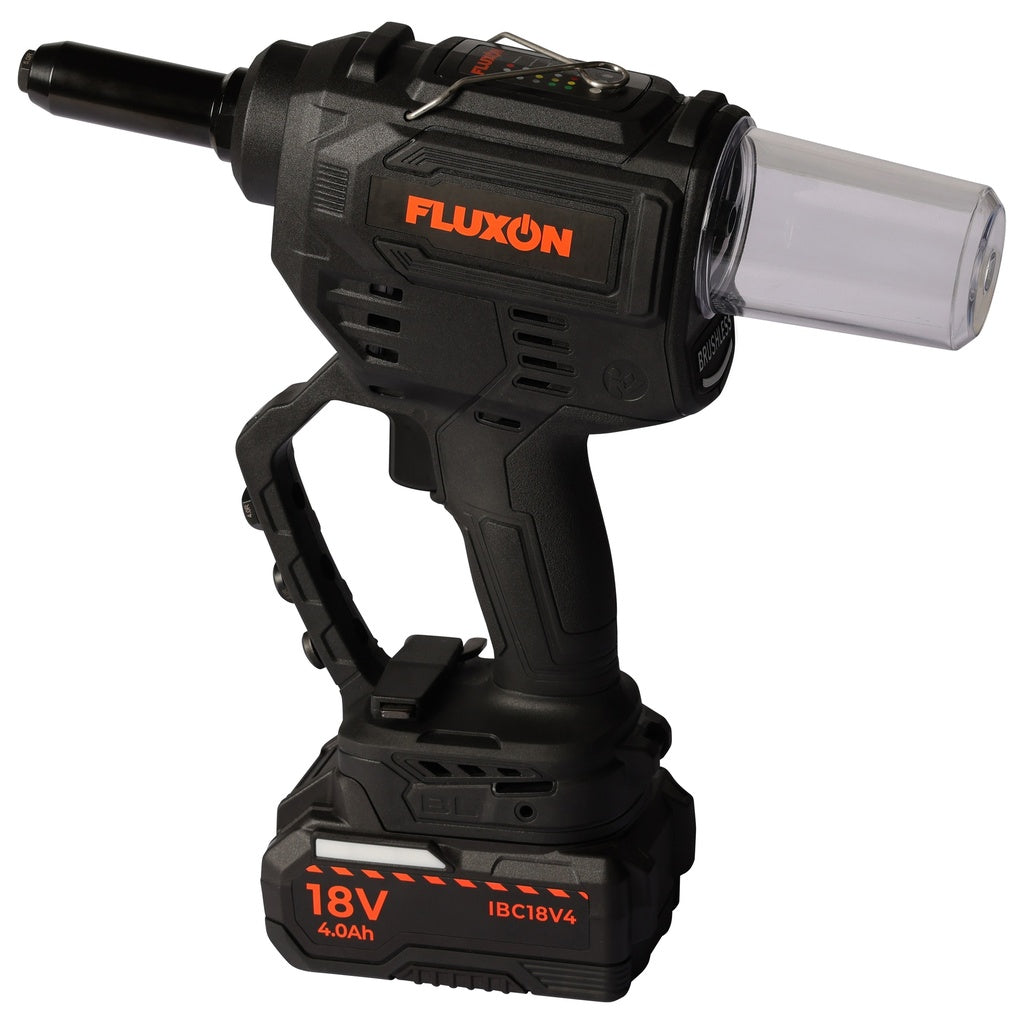 Fluxon accu popnageltang incl. 4 Ah accu en lader - Weldingshop