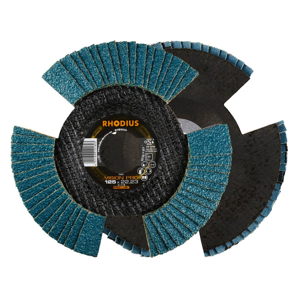 Lamellenschijf V conisch vision pro 125 x 22,23mm K40 - Weldingshop
