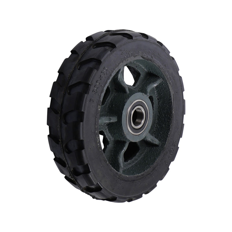 Los wiel 300 x 80mm massief rubber - Weldingshop