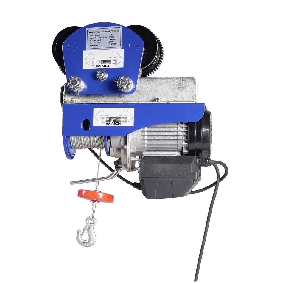 Elektrische takel incl loopkat met draadloze bediening 150 / 300kg 230V - Weldingshop