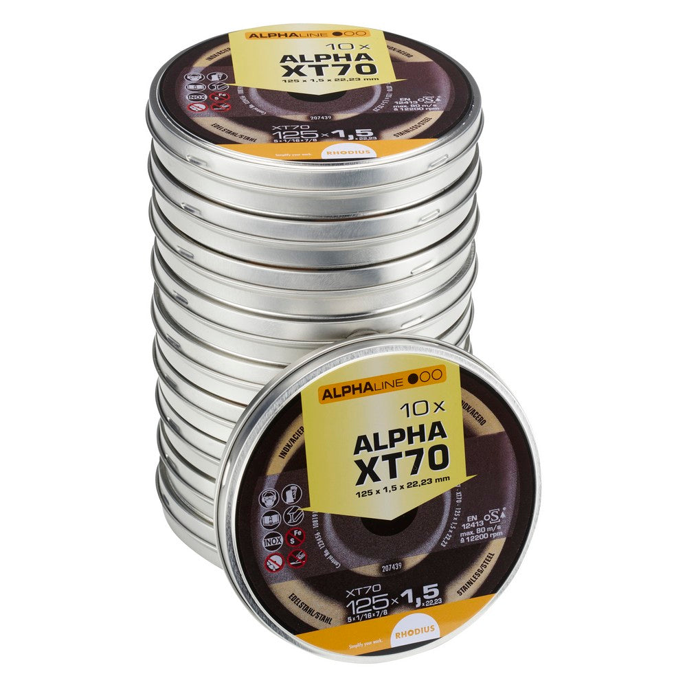 Doorslijpschijf XT70 125 x 1,5 x 22,23mm 10 stuks - Weldingshop