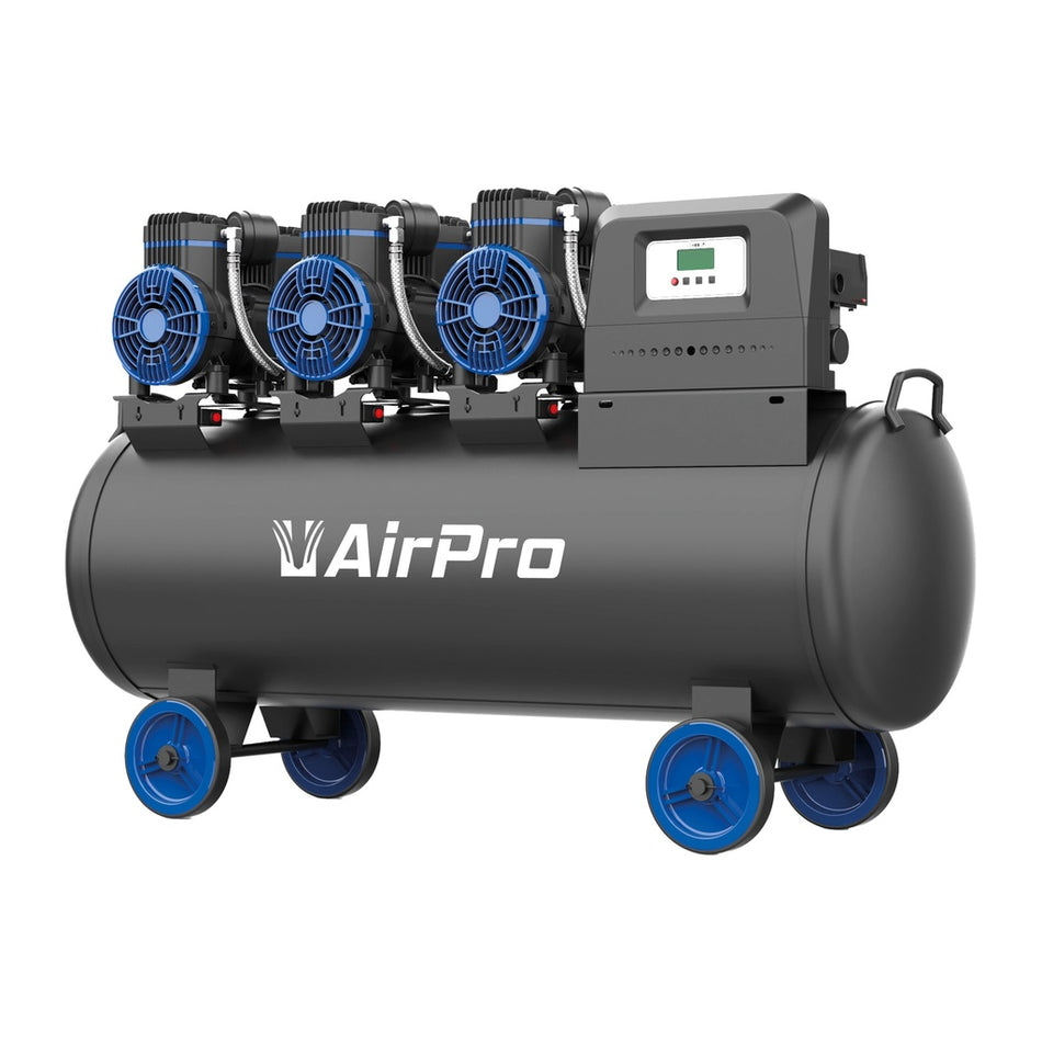 Compressor olievrij 3x1pk 100L tank 230V - Weldingshop