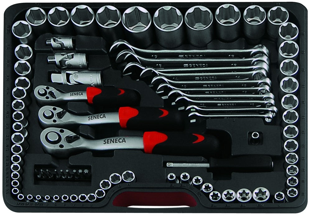 Doppendoos 1/4'',3/8'',1/2'' 123delig - Weldingshop