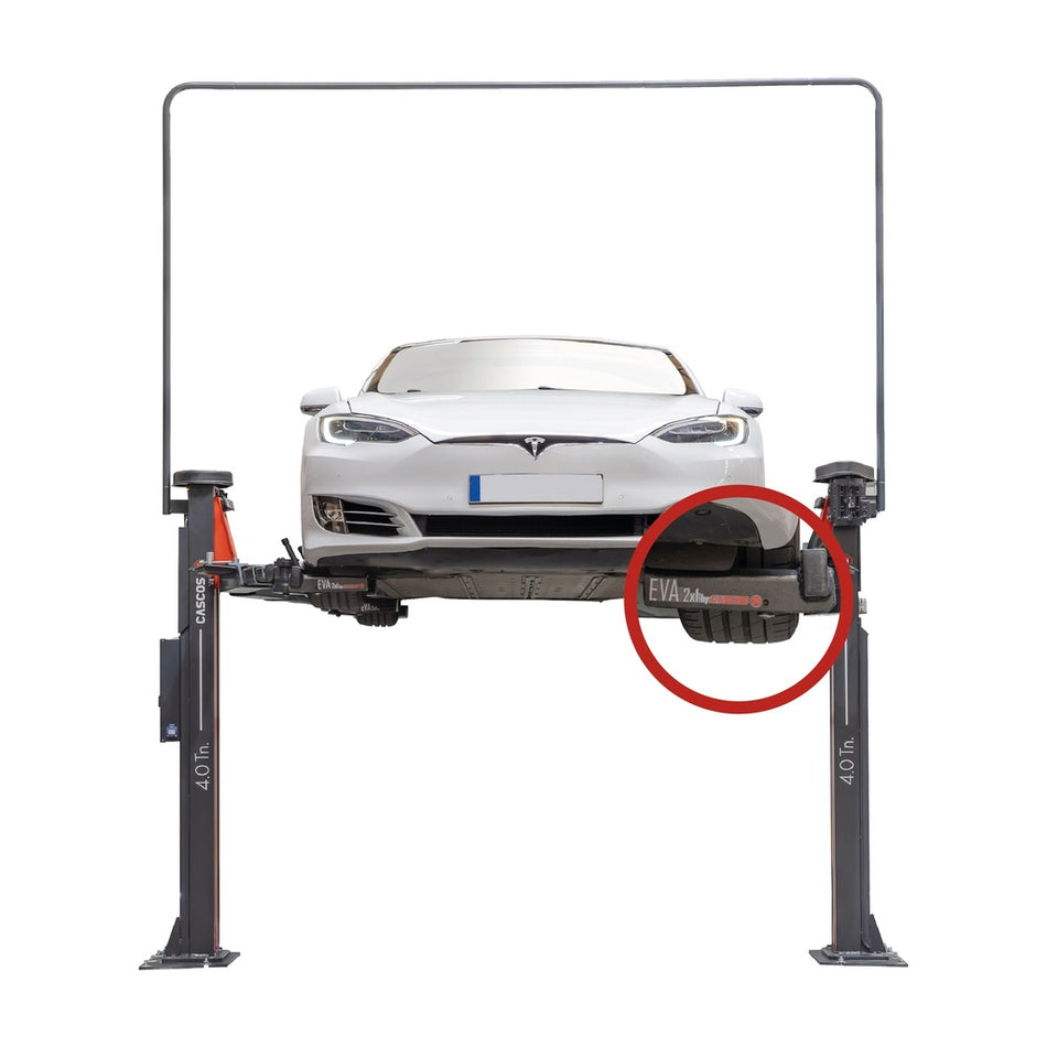 Twee koloms hefbrug 4000kg vloerloos 2 in 1 EVA Cascos - Weldingshop