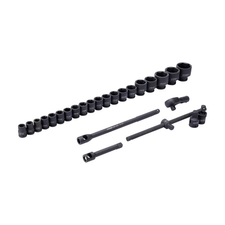 Doppendoos impact 3/4'' en 1'' 26 delig metrisch - Weldingshop