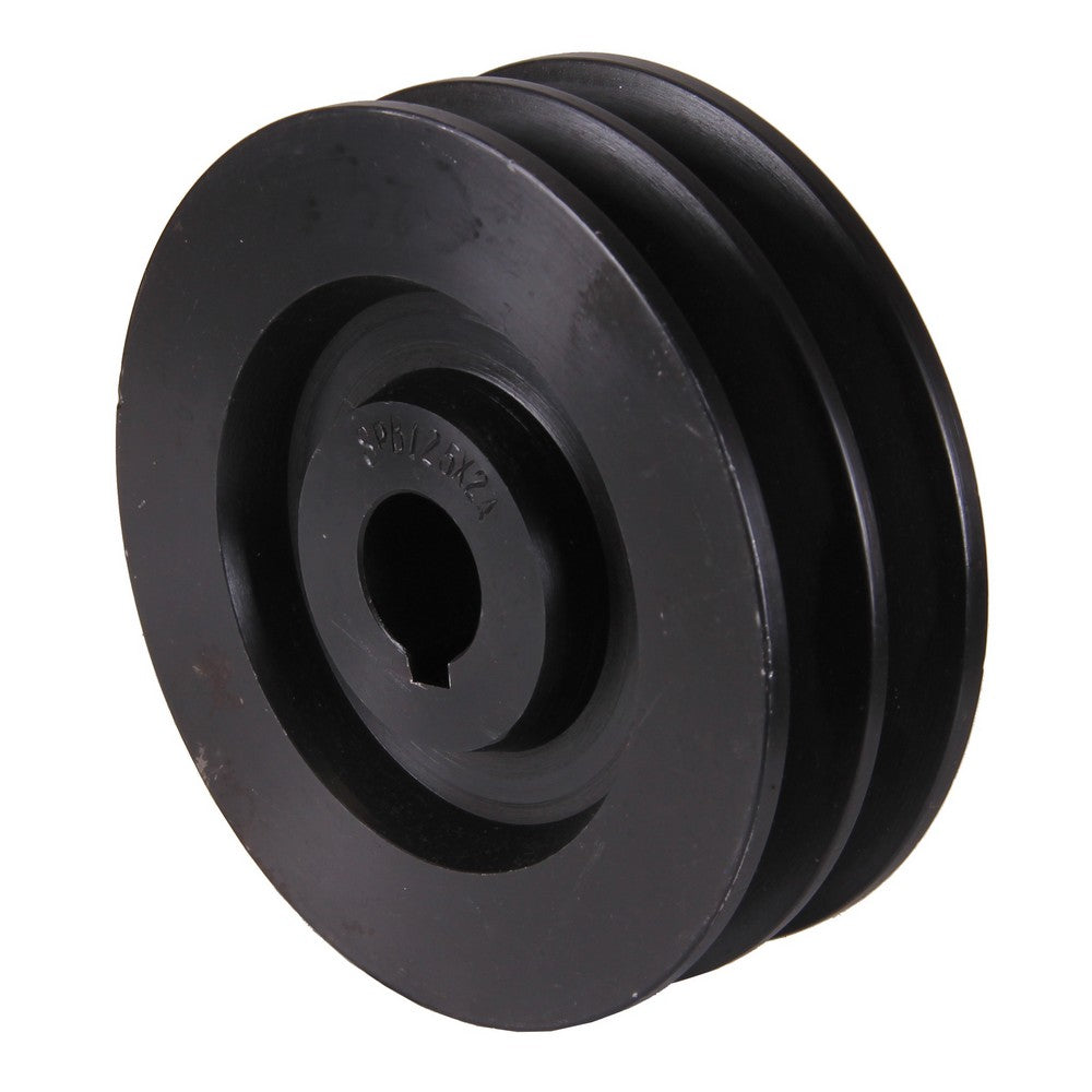 Poelie diameter 125mm gat 24mm B-type dubbel - Weldingshop