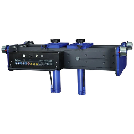 Falco accu putkrik 20 ton large – dubbele cilinder incl. 2x 4 Ah accu’s en duosnellader