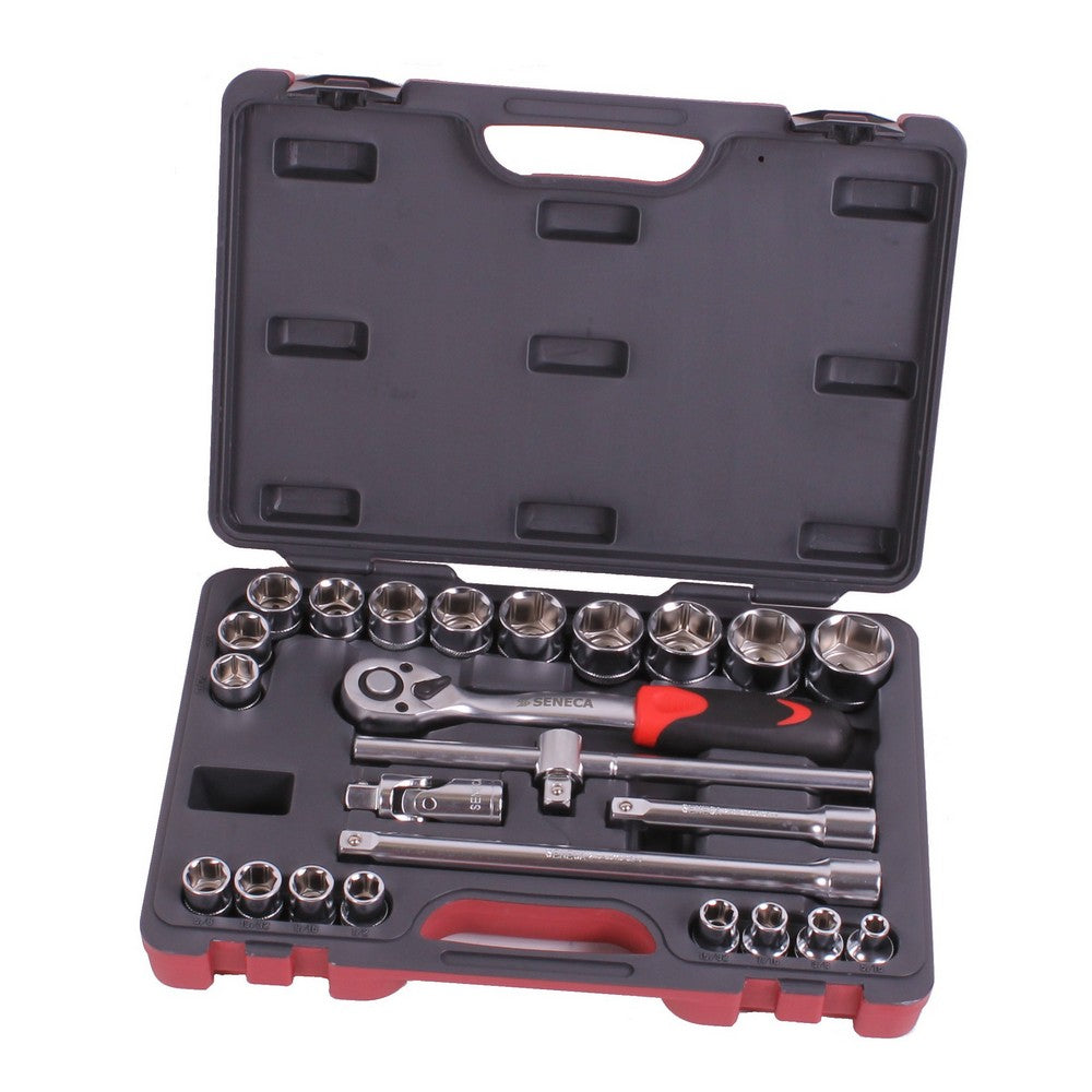 Doppendoos 1/2'' 24 delig sae - Weldingshop