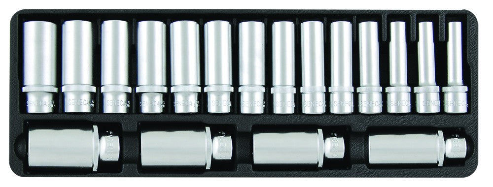 Lange doppen set 1/2'' 18 delig - Weldingshop