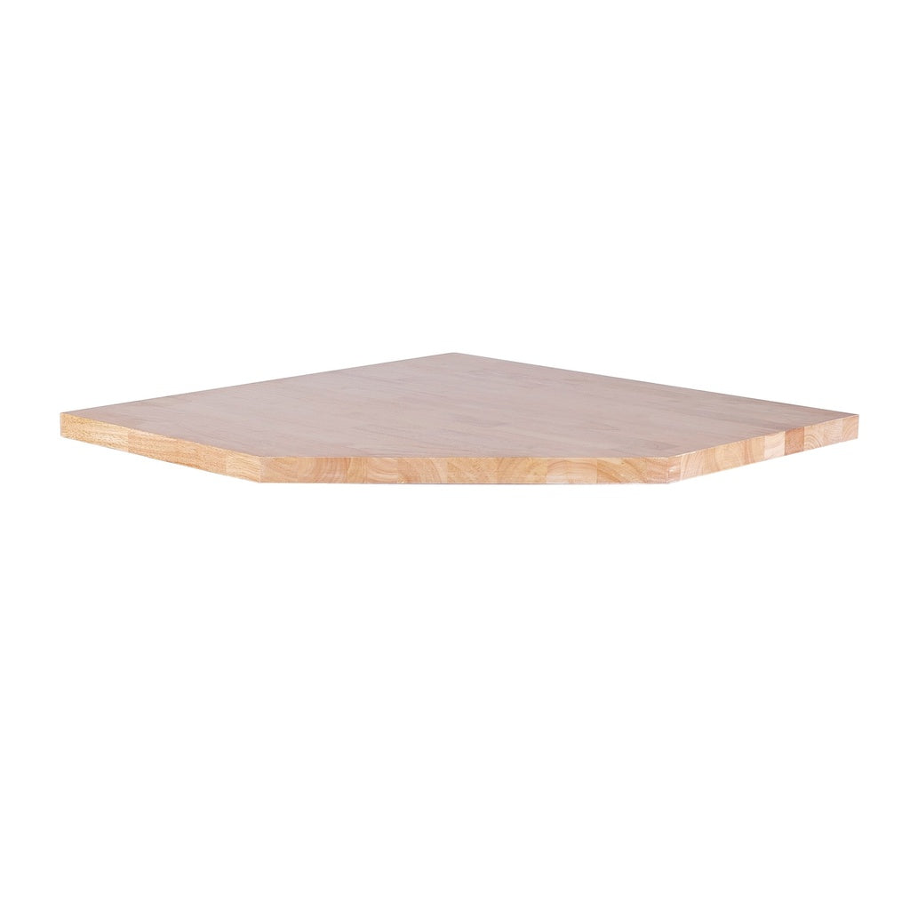 Werkblad Massief hout voor hoekkast 864 x 36 x 864 x 1223mm - Weldingshop