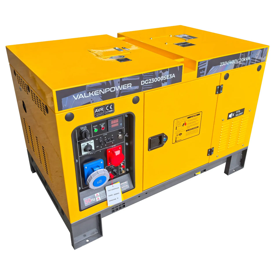 Dieselgenerator 16 kW geluidsgedempt