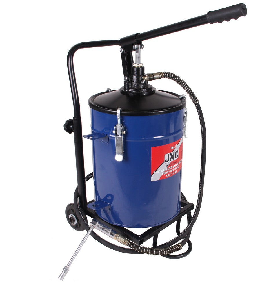 Hand vetpomp met trolley - Weldingshop