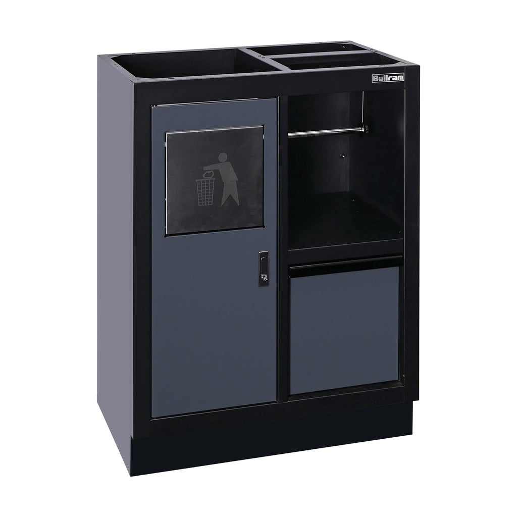 Onderkast met afvalbak en papierhouder - Weldingshop