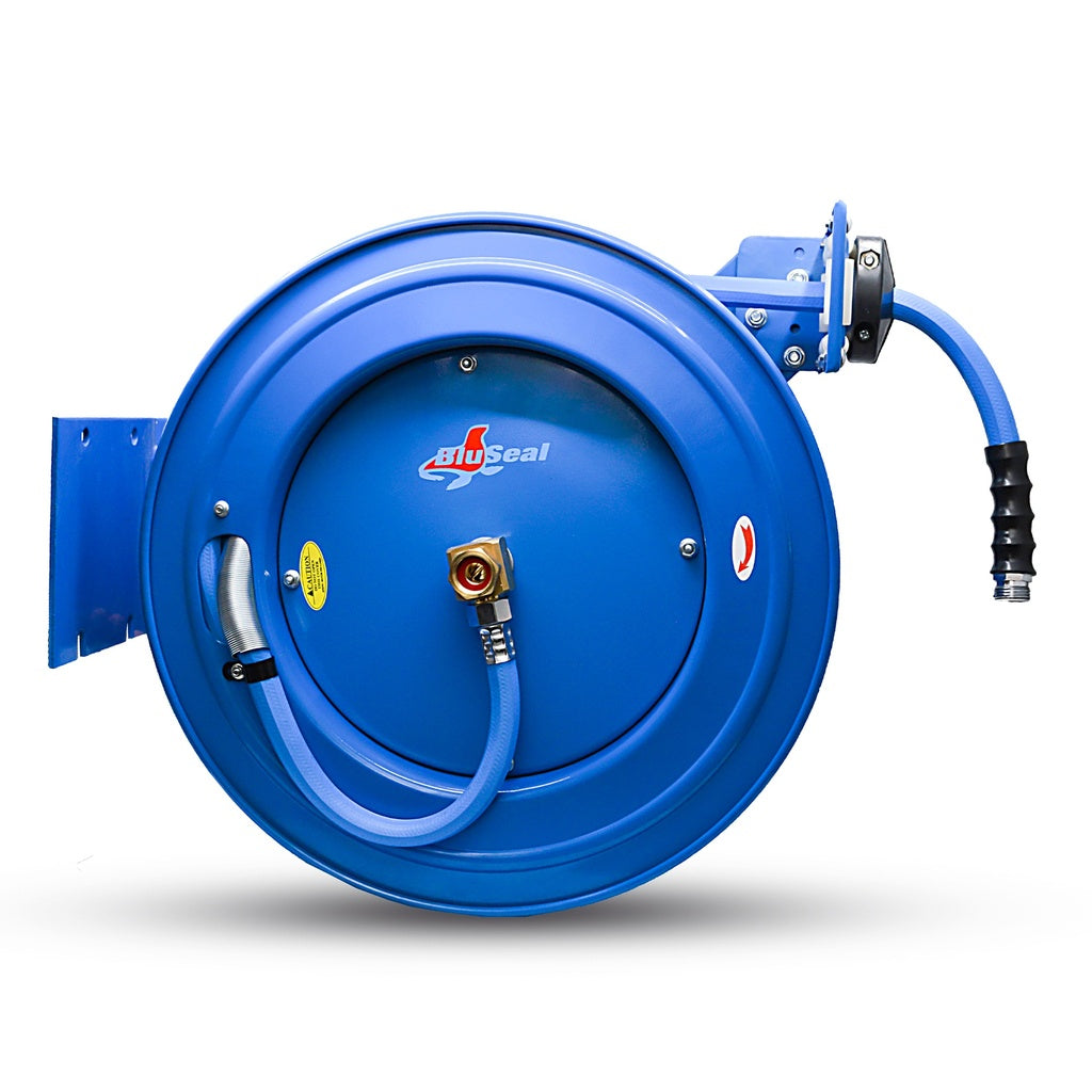 Bluseal Rubber waterslanghaspel enkelarmig 16mm x 15mtr - Weldingshop