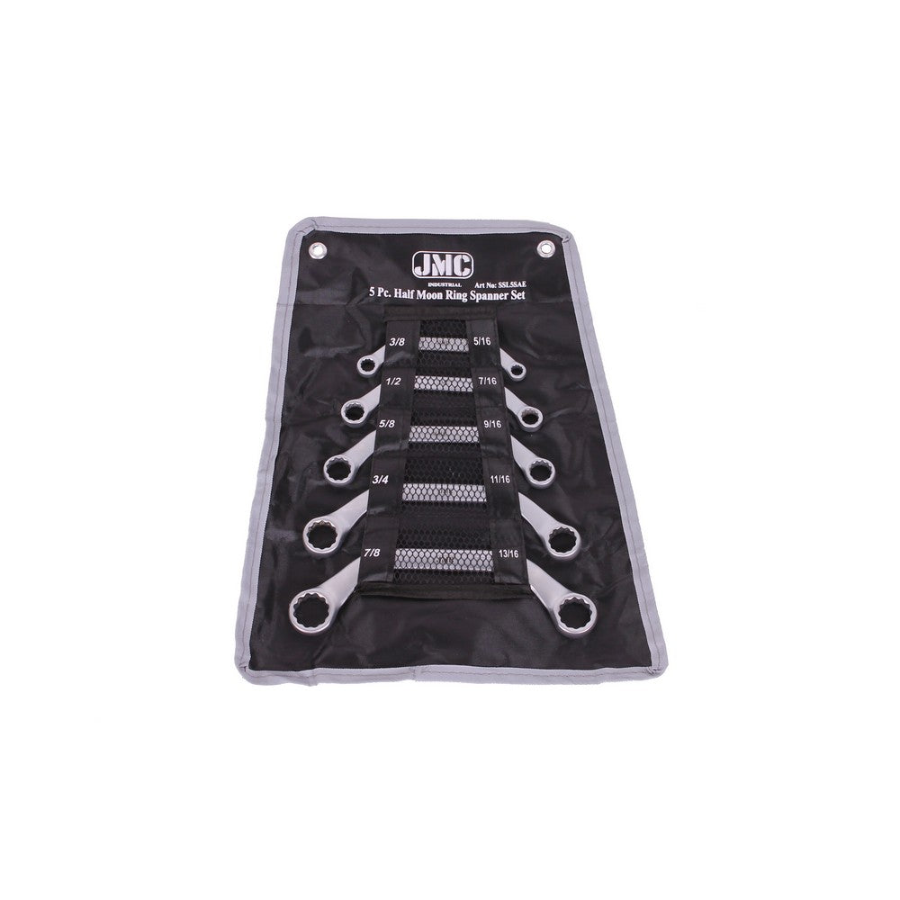 Ringsleutelset gebogen 5dlg engels - Weldingshop