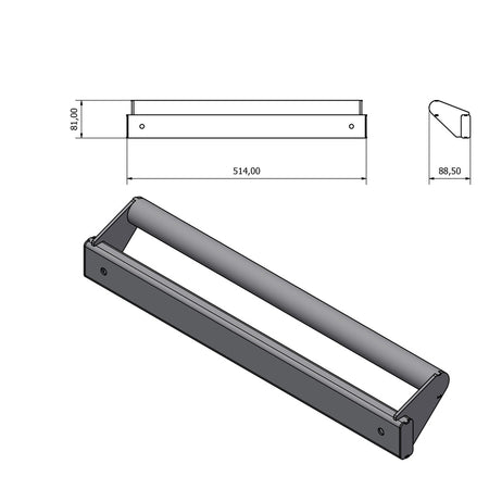 Frame voor mobiele werkbank 124cm (dubbel) - Weldingshop